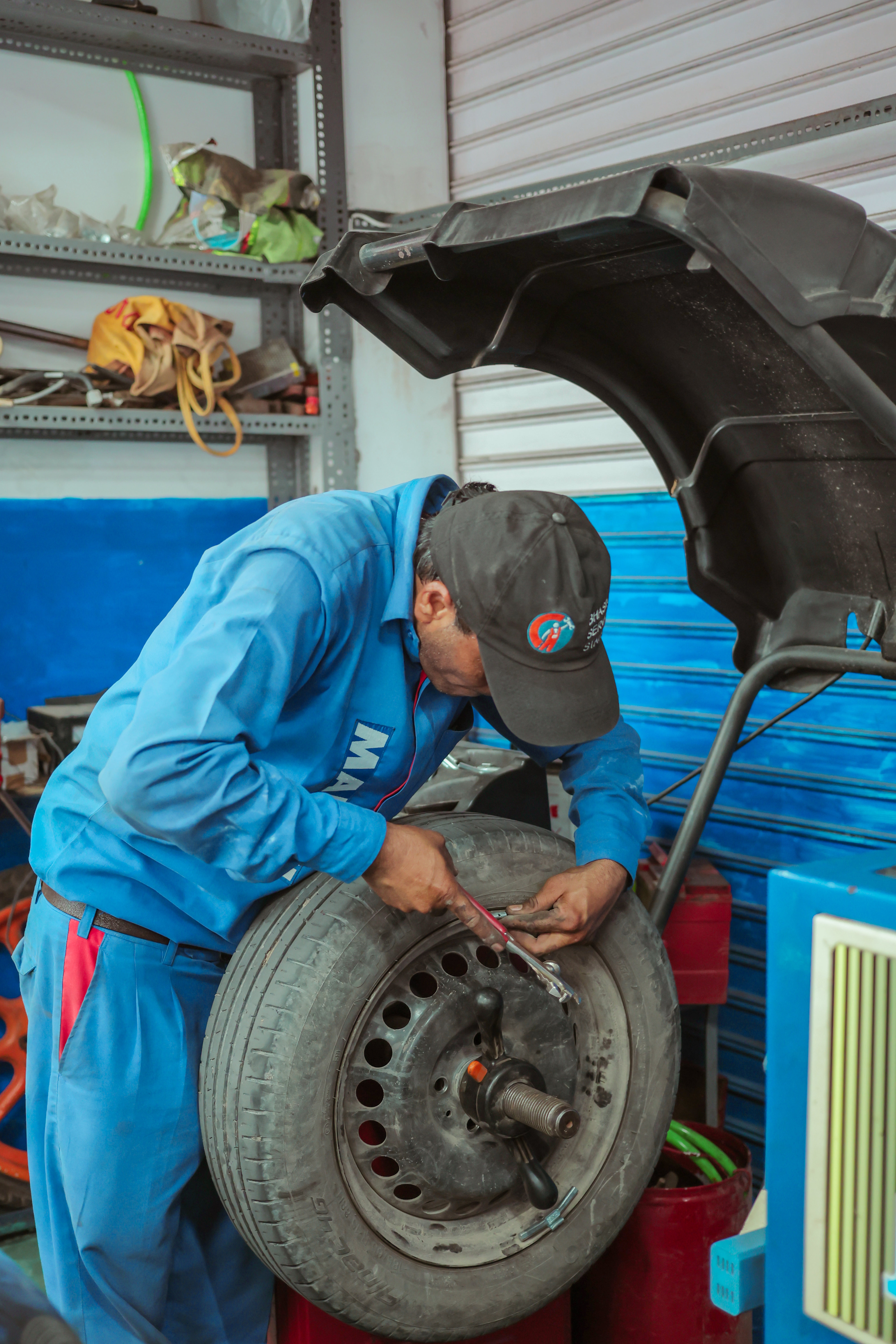 Technician at work